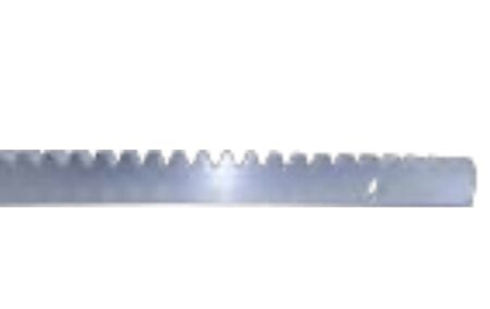 BARRA CREMALLERA DE ACERO ZINCADO DE 1 MT MODULO 4
