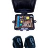 KIT RECEPTOR UNIVERSAL DOBLE CANAL PULSO/RETENCION 127V/220V/24V/12V 256 POS FREC 433MHZ 2 RADIO TRANSMISORES