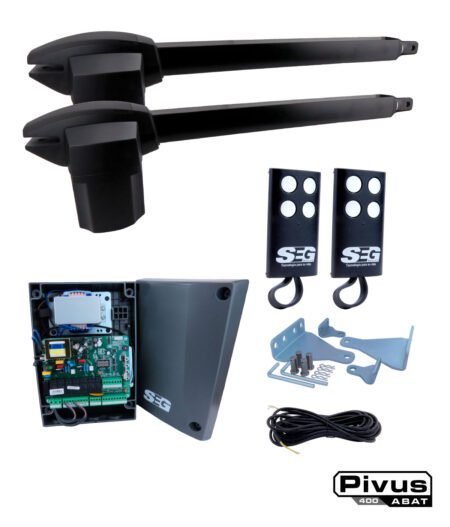 KIT PIVUS ABAT400 DOBLE 127V CON CENTRAL Y 2 CONTROLES 433MHZ
