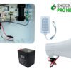 KIT ENERGIZADOR SHOCKER PRO CON LLAVE Y CONTROL INCLUYE SIRENA DE 20W Y BATERIA DE 12V
