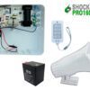 KIT ENERGIZADOR SHOCKER PRO CON LLAVE Y CONTROL INCLUYE SIRENA DE 30W Y BATERIA DE 12V