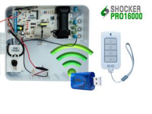 ENERGIZADOR SHOCKER PRO CON WIFI, LLAVE Y CONTROL, CON CONECTOR DE LLAVE USB WIFI