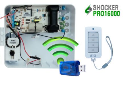 ENERGIZADOR SHOCKER PRO CON WIFI, LLAVE Y CONTROL, CON CONECTOR DE LLAVE USB WIFI