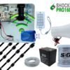 KIT ENERGIZADOR SHOCKER PRO CON WIFI, CON LLAVE Y CONTROL INCLUYE SIRENA DE 20W,5 POSTES PARA CERCO SEG,20MTS BUJIA,ROLLO DE ALUMINIO
