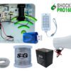 KIT ENERGIZADOR SHOCKER PRO CON WIFI, CON LLAVE Y CONTROL INCLUYE SIRENA DE 20W,ROLLO DE ALUMINIO, 20MTS BUJIA Y BATERIA DE 12V