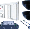 AUTOMATIZADOR PARA PUERTAS SOCIALES DE 2 HOJAS SLIDER BLDC 6,60M CON 2 SENSORES RADAR Y UN JUEGO DE FOTOCELDAS