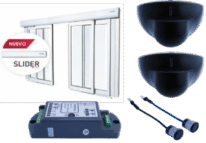 KF05110-S AUTOMATIZADOR PARA PUERTAS SOCIALES DE 2 HOJAS SLIDER BLDC 6,60M CON 2 SENSORES RADAR Y UN JUEGO DE FOTOCELDAS