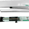 KIT OPERADOR PARA PUERTAS PEATONALES SLF BLDC 127V CON BOTON INALAMBRICO 433.MHZ