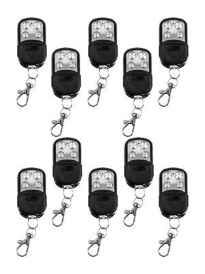 KIT 10 RADIO TRANSMISOR 4 CANALES 433MHZ PLATA AQUA