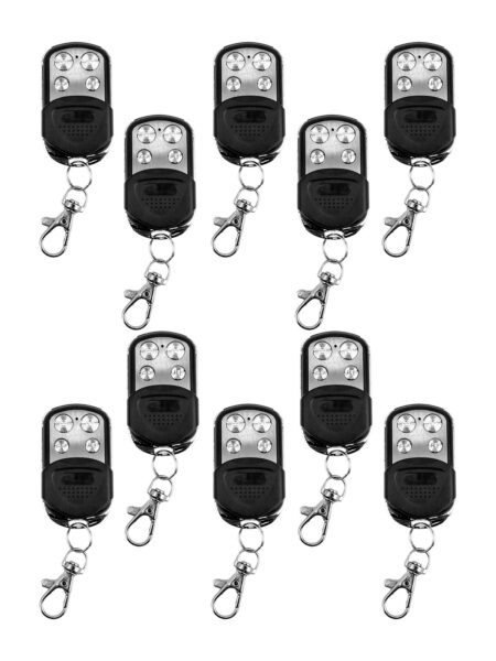 KIT 10 RADIO TRANSMISOR 4 CANALES 433MHZ PLATA AQUA