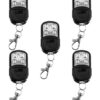 KIT 5 RADIO TRANSMISOR 4 CANALES 433MHZ PLATA AQUA