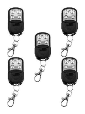 KIT 5 RADIO TRANSMISOR 4 CANALES 433MHZ PLATA AQUA