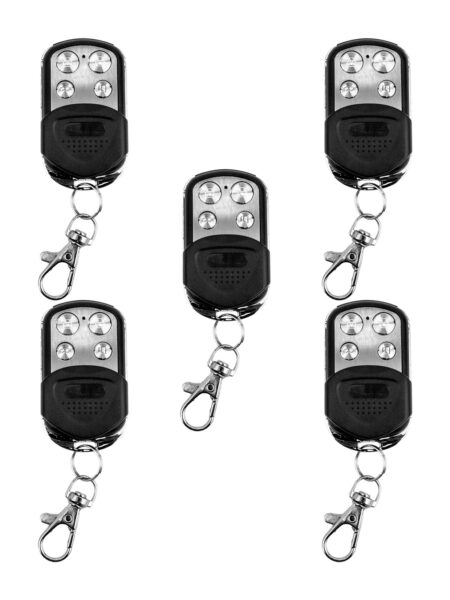 KIT 5 RADIO TRANSMISOR 4 CANALES 433MHZ PLATA AQUA