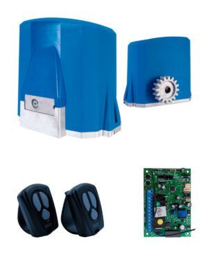 KIT SOLO 1.5 CONDOMINIO 127V 60HZ CON ENGRANE DE HIERRO Z23. INCLUYE 2 RADIOTRANSMISORES NEW SAW