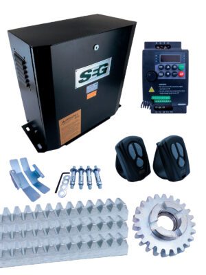KIT SOLO 3.0 INDUSTRIAL C/CENTRAL INVERTER, 2 TX PLAY, PIÑON Y 3 TRAMOS DE CREMALLERA DE 2MTS MODULO 4