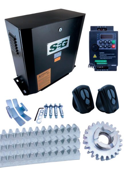 KIT SOLO 3.0 INDUSTRIAL C/CENTRAL INVERTER, 2 TX PLAY, PIÑON Y 3 TRAMOS DE CREMALLERA DE 2MTS MODULO 4