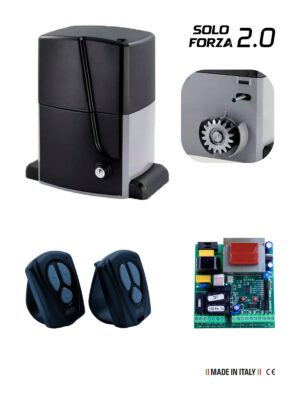 KIT MOTOR CORREDIZO SOLO FORZA2.0 FCE 127 VAC 60HZ C/QUADRO B601 220 VAC 60HZ  INCLUYE 2 RADIO TRANSMISORES NEW