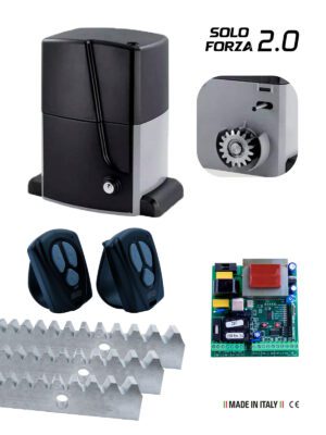 KIT MOTOR CORREDIZO SOLO FORZA2.0 FCE 127 VAC 60HZ C/QUADRO B601 220 VAC 60HZ  INCLUYE 2 RADIO TRANSMISORES NEW  Y 3 CRE
