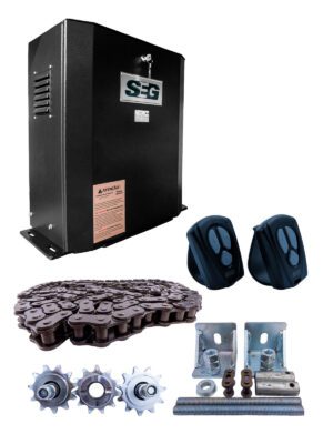 KIT SOLO 5.0 INDUSTRIAL C/CENTRAL CONTACTORA TRIFASICA, 2 TX NEW, KIT CONJUNTO PIÑON Y5 MTS DE CADENA