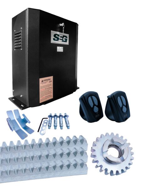 KIT SOLO 5.0 INDUSTRIAL C/CENTRAL CONTACTORA TRIFASICA, 2 TX NEW, PIÑON Y 3 TRAMOS DE CREMALLERA DE 2MTS MODULO 4