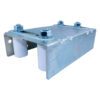 GUIA SUPERIOR GRANDE 4 RODILLOS 60MM NYLON REGULABLEPUERTA CORREDIZA