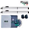 KIT 2 PIVUS HI-390 SPEED MINI, CENTRAL LRS2 CON DESACELERACION Y BOMBEO, RECEPTOR INTEGRADO Y 2 CONTROLES NEW