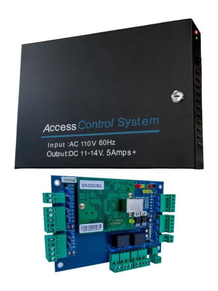 CONTROLADORA 2 PTAS CON GABINETE Y FUENTE DE ALIMENTACION