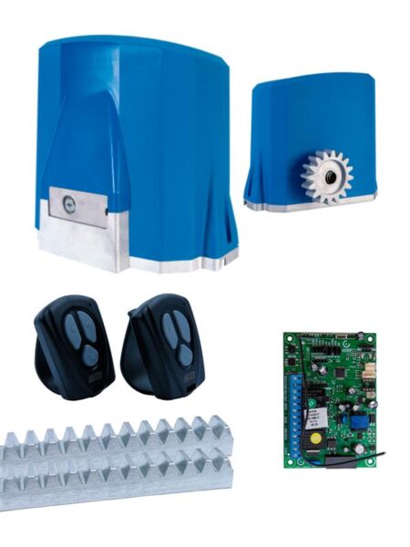 KIT SOLO 1.5 CONDOMINIO 127V 60HZ CON ENGRANE DE HIERRO Y 2 CREMALLERAS DE ACERO DE 2MT