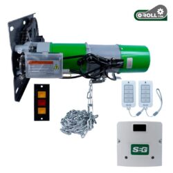KIT OPERADOR CORTINA TUBULAR INDUSTRIAL SEG 600KG 127V, CENTRAL PLUS,2 TX PLAY,BOTONERA 3 PASOS,PLACA FIJACIÓN,CADENA DESTRABE
