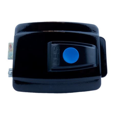 CERRADURA SEG 12V NEGRA - 42MM CH. TETRA. F. ESP. C/BOTON