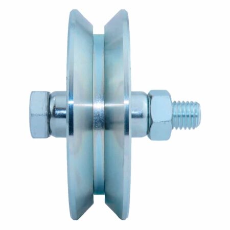 110-8-25-2 RUEDA 80X25 DOBLE BALERO CANAL "Y" SIN SOPORTE 400 KG