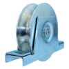 RUEDA 80X25 DOBLE BALERO CANAL "U" CON SOPORTE 330 KG