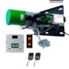 KIT OPERADOR CORTINA TUBULAR INDUSTRIAL SEG 350KG 127V RAPIDO,CENTRAL PLUS,2 AQUA,BOTONERA 3 PASOS,PLACA FIJACIÓN,CADENA DESTRABE