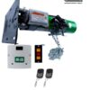 KIT OPERADOR CORTINA TUBULAR INDUSTRIAL SEG 600KG 127V, CENTRAL PLUS,2 AQUA,BOTONERA 3 PASOS,PLACA FIJACIÓN,CADENA DESTRABE